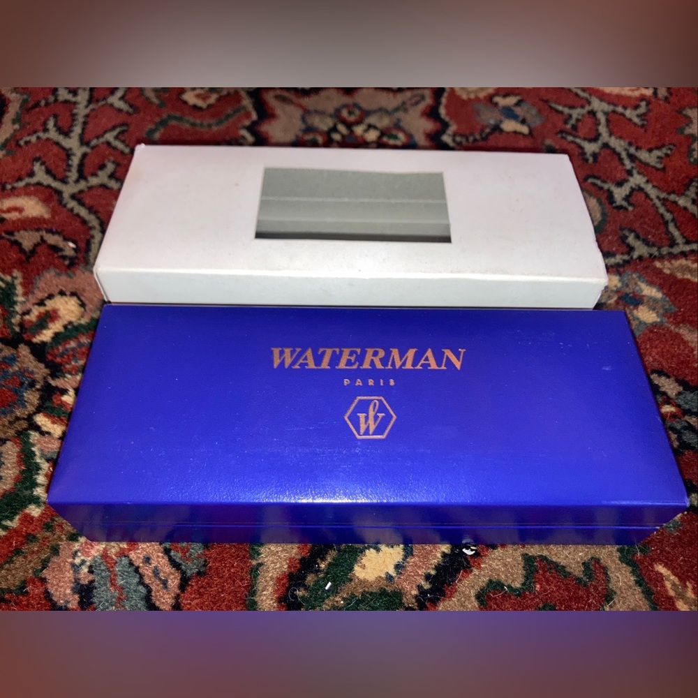 PERFECT Box WATERMAN Paris France * EMPTY Blue BOX ONLY / Case Only